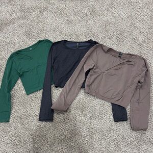 Long Sleeve Crop Tops